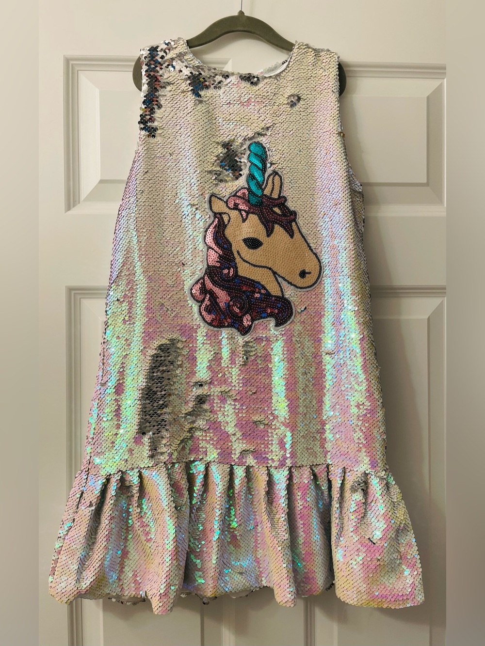 NWT Lola and the Boys Anna Tennis Sequin Dress - 10 - unicorn